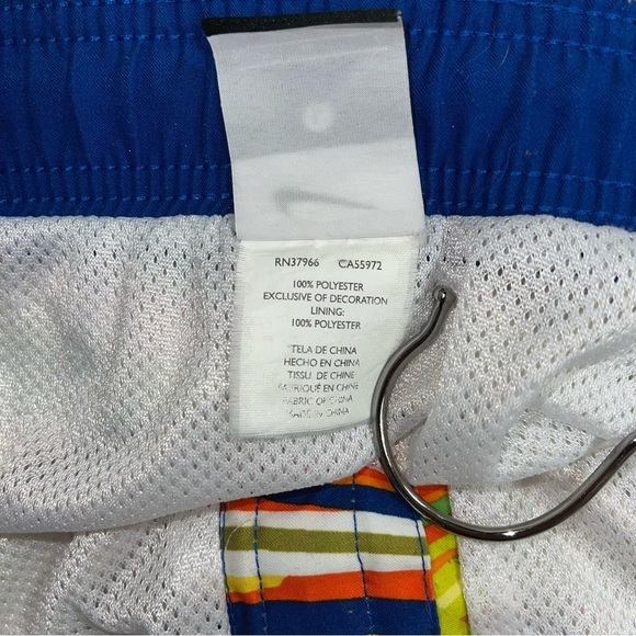 Nike Board Shorts Men’s Size Extra Large XL Colourful Pattern Vintage Lined Swim - Picture 8 of 9